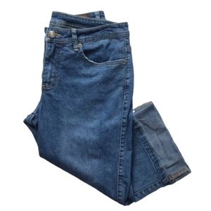 Lee Light Wash Cuffed Clam Digger Capris 6P